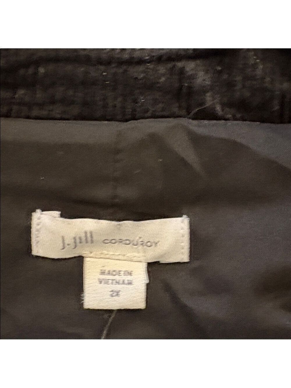 J. Jill Black Corduroy Blazer Jacket Plus Size 2X Lightweight NWT - Picture 6 of 10